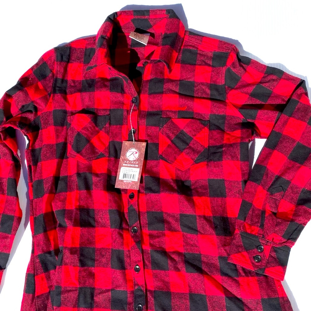 Plaid Budweiser button-down